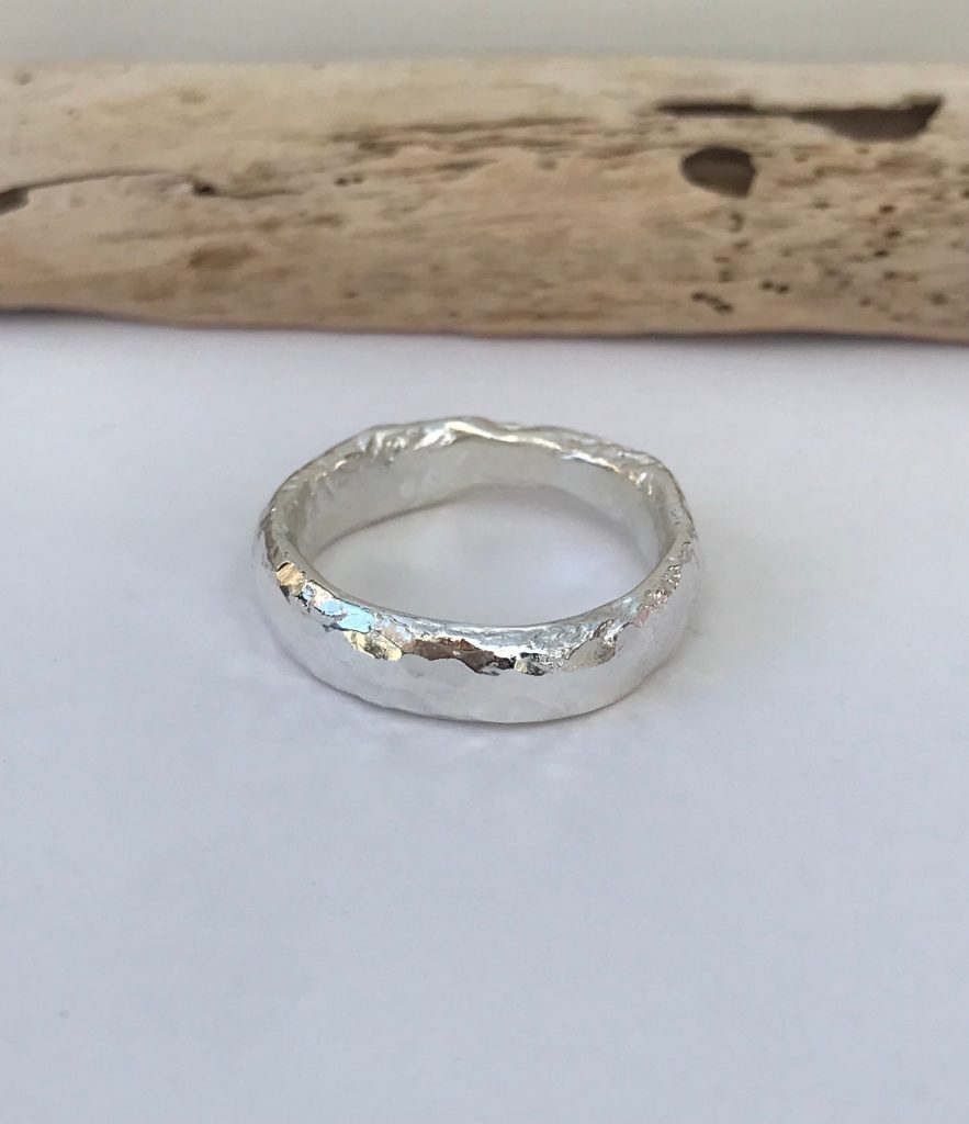 Rugged Ring ~ Sterling Silver Textured Band