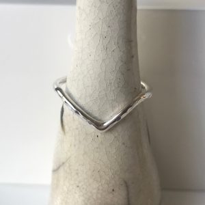 Radiate Wishbone Ring in Sterling Silver