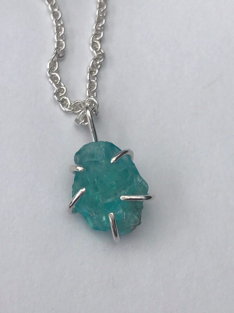 Blue Apatite gemstone Necklace