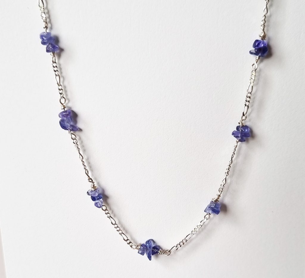 purple tanzanite necklace